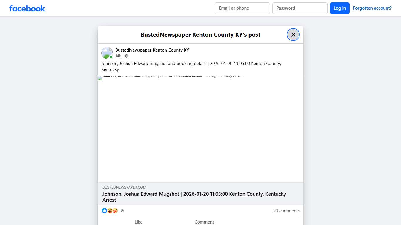 Johnson, Joshua Edward... - BustedNewspaper Kenton County KY | Facebook